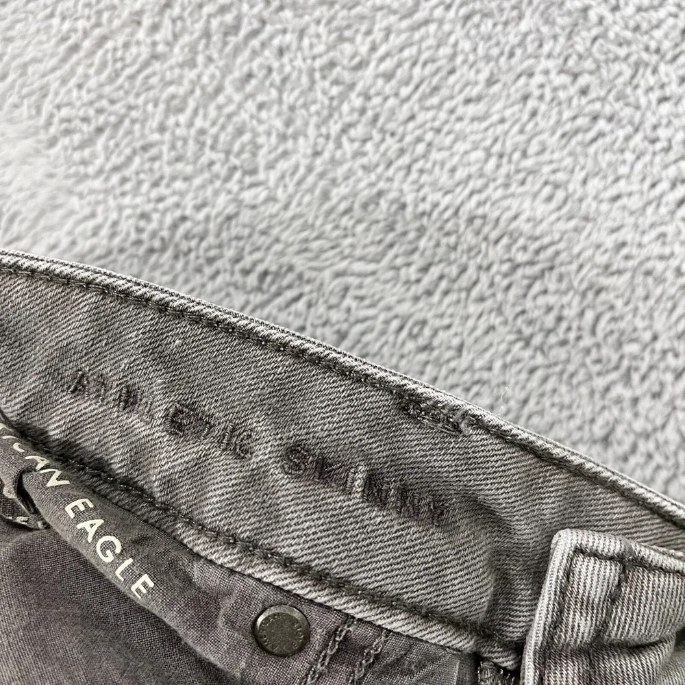 American Eagle Athletic Skinny Airflex Jeans Men's 30x30*  Distressed Gray Denim